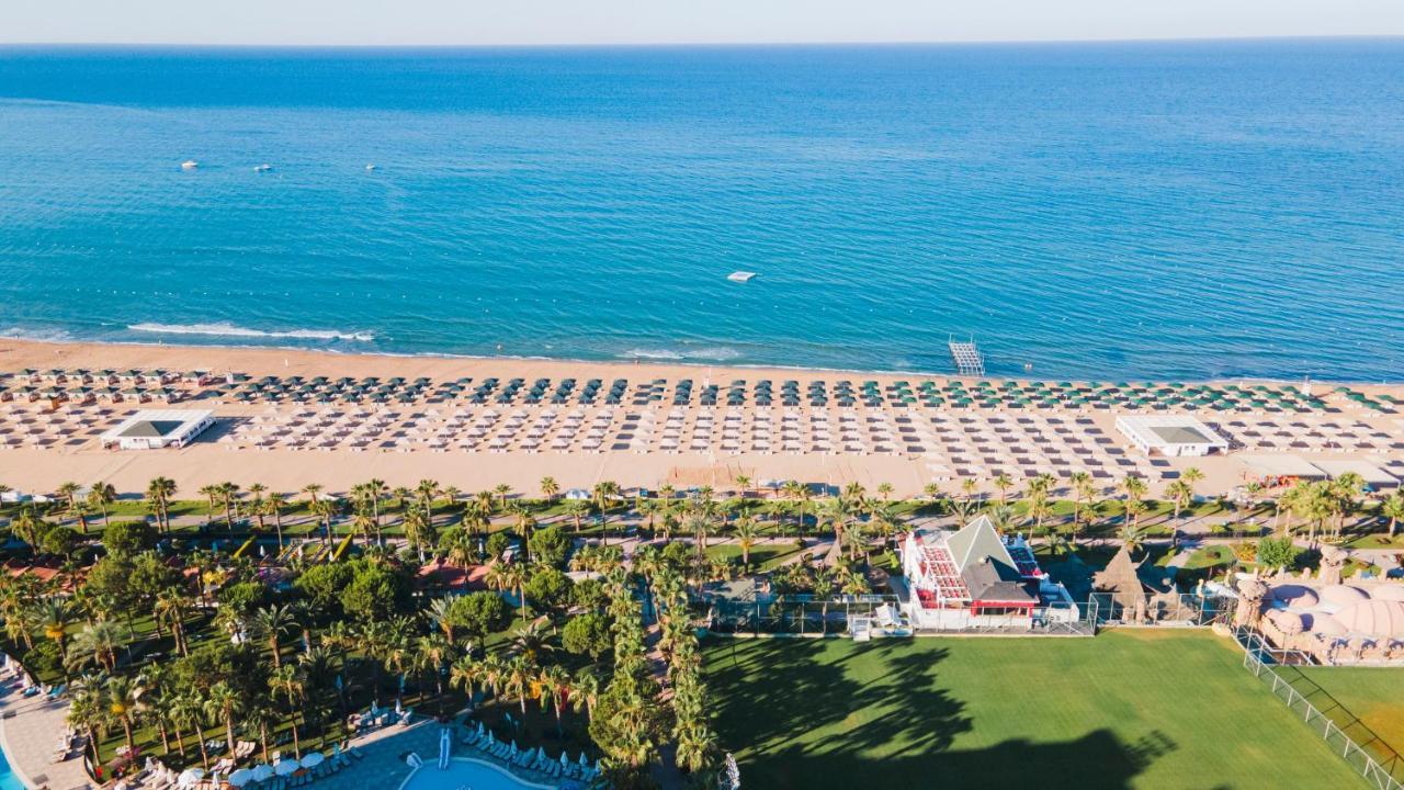 Kamelya Aishen Club & Aqua Ultra All Inclusive Kids Concept Side Exterior photo Aerial view of the beach
